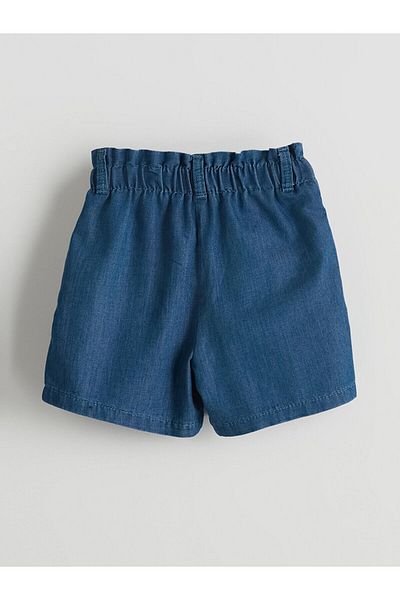 LC Waikiki Girl's Jeans Shorts with Elastic Waist