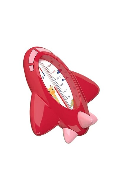 Flippy Bath Thermometer, Flippy, Floating, Water-Resistant, Multifunctional, Airplane Model, 11x10x4 cm, Re