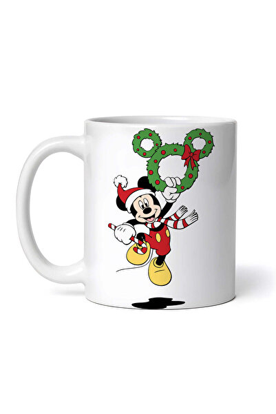 OEM Cană albă personalizată, Mickey Mouse agățat de decorațiuni de Crăciun, I...
