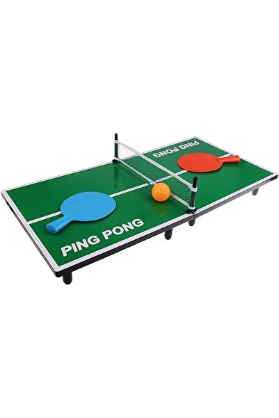 Flippy Mini Ping Pong Table Flippy, Indoor, Wood, 60 x 10 x 30 cm, 2 Balls, Portable, Green