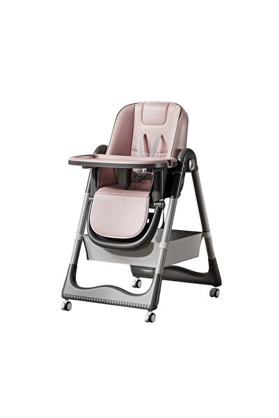 Flippy Παιδική Καρέκλα Τραπεζαρίας, Flippy, Πολυλειτουργική Σταθερή Ρυθμιζόμενη 100x50x80cm από 6 Μηνών Ροζ