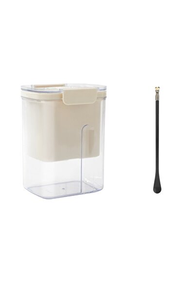 easybox Flippy Cheese Press Kit — Yogurt/Milk Filter with Spoon, 18×9.7×13 cm, White