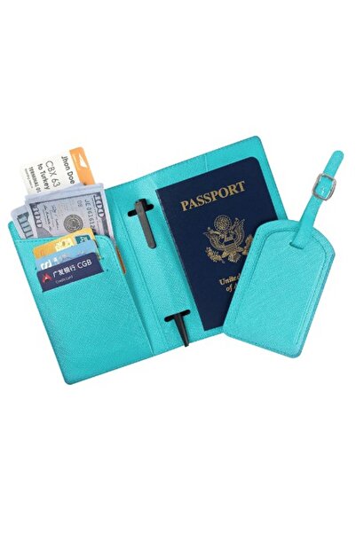 FASHION Passport and Card Wallet, Flippy, 23x16 cm, 70g, PU Leather, Pen Holder, Accessory Tag Holder, Unise