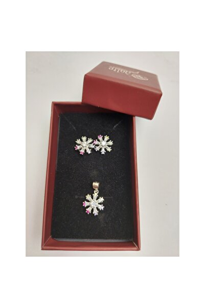 Crocodileskids Set Argint 925 Floare cu Margini Colorate, OEM Silver, 4.48 g,...