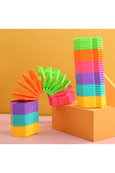 Flippy Children's puzzle fidget loop stacking function rainbow 20 cm