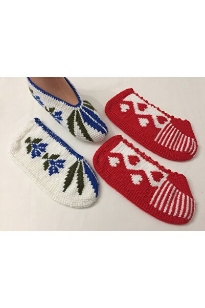 PİNA HEDİYELİK AKSESUAR EL ÖRGÜSÜ PATİK 2 ÇİFT TUNUS İŞİ PATİK ÇEYİZLİK PATİK EL İŞİ PATİK HEDİYELİK PATİK