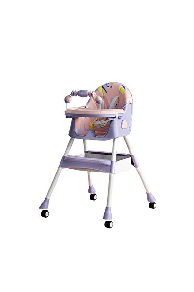 Flippy Παιδική Καρέκλα Τραπεζαρίας, Flippy, Πολυλειτουργική, Σταθερή, Ρυθμιζόμενη, από 6 Μηνών, 97x73x65cm, Μωβ