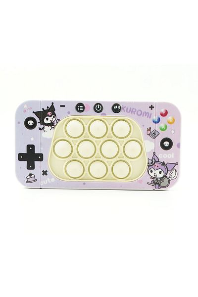 Flippy Console Toy, Speed Push Game, Lights/sounds, Abs/silicone, Purple Elf, 15.5x7.6x5.3 Cm