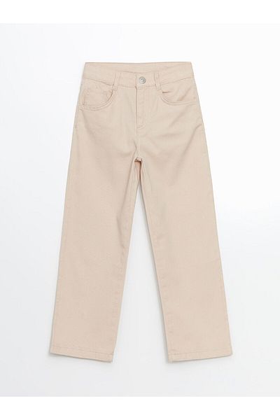 LC Waikiki Girl's Jeans Pants with Adjustable Elastic Waist