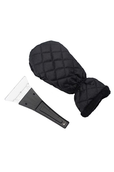 Flippy Glove and Snow Scraper Set Flippy, Waterproof, Cotton Insulation, 31 x 15 cm, Black