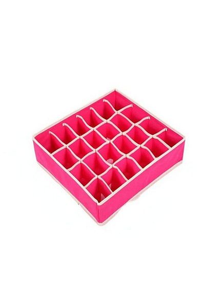 Flippy Storage Box, , For Underwear, Socks, Textile, 32 X 32 X 10 Cm, Pink Color