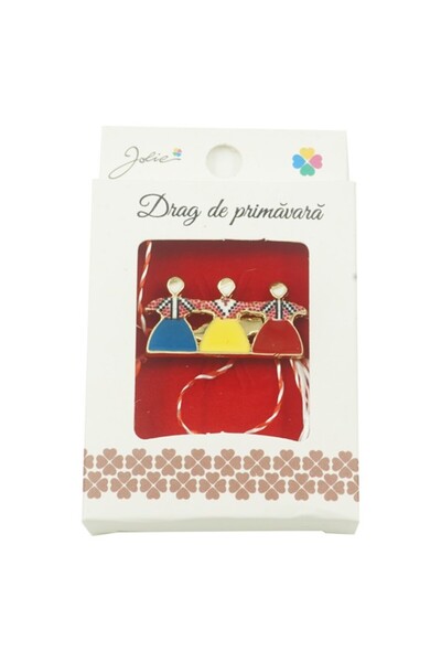 Flippy Hora Tricolora Small Brooch in Box, Jolie