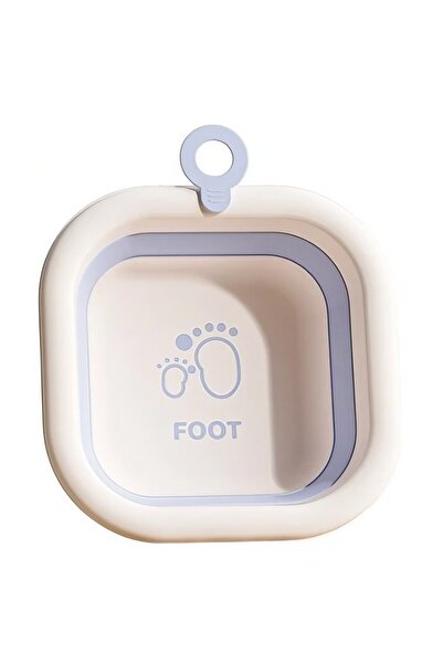 Flippy Foldable Baby Bath Tub, Square Foot Model, Blue, 30x30x3.5 cm, 3.5 L