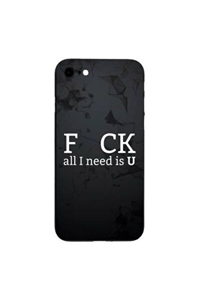 Bibilel Carcasă multicoloră cu mesaj „Fcuk” pentru Apple iPhone 7 Plus