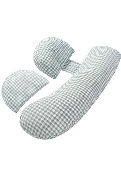 dalip Set de perne de maternitate Dalip, husă detașabilă, spumă moale, utilizare în urechi, reglabile, albastru