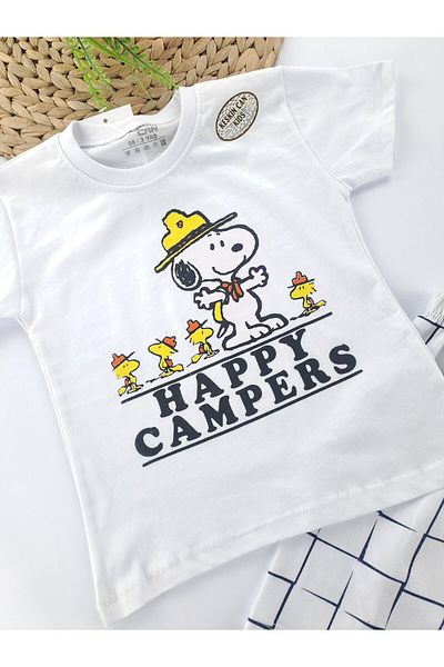Butik Boy's Summer Shorts T-Shirt Double Suit Printed