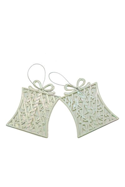 Flippy Christmas tree ornament, Pearlescent, Gift-shaped, 9 cm x 11 cm, Plastic,