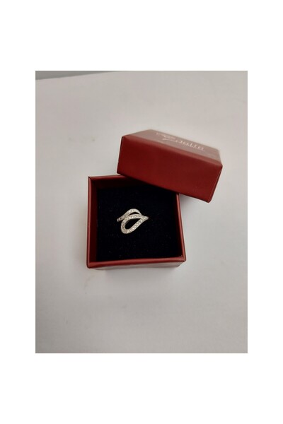 Jolie Silver Silver 925 Snake Ring with Stones, Jolie Silver, 2.3 g, 1 cm x 1.5 cm, M 54