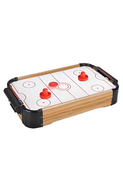 Flippy Air Hockey Table Graffiti without Legs, Flippy, Wood, 2 Pucks, Scoreboard, 2 Pushers, Brown