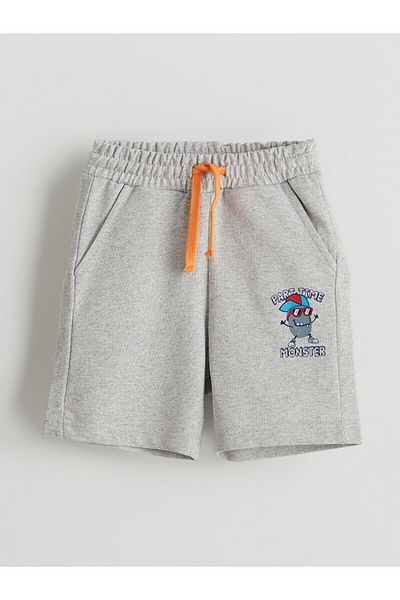LC Waikiki Elastic Waist Printed Baby Boy Shorts