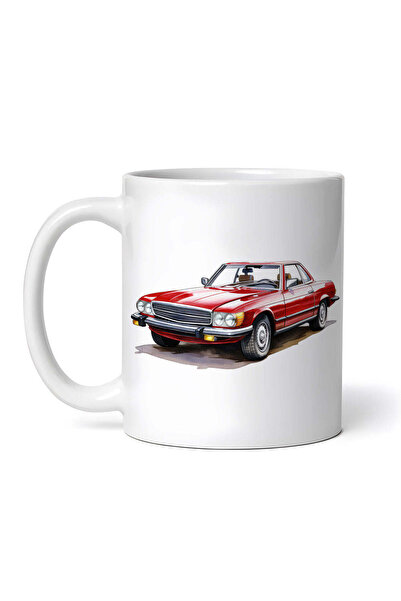 OEM Cană albă personalizată, mașină Mercedes-Benz vintage, INOVATIX®. 330ml