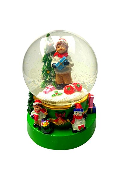 Flippy Музикална декорация - снежен глобус, със светлини и музика, Дядо Колед...