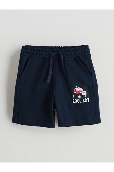 LC Waikiki Elastic Waist Printed Baby Boy Shorts
