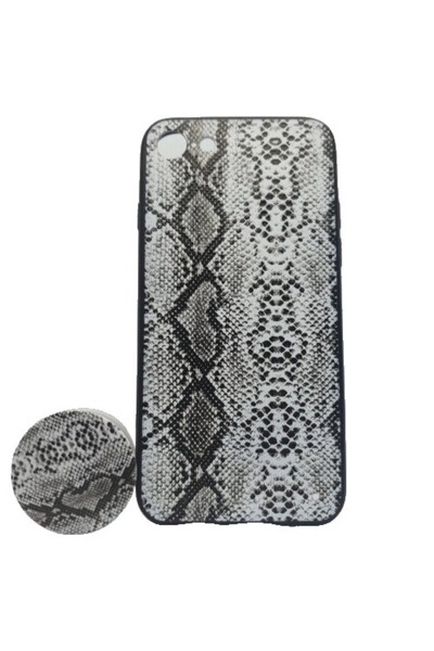 Apple iPhone X/XS Multicolor Snake Model Case + Popsocket included