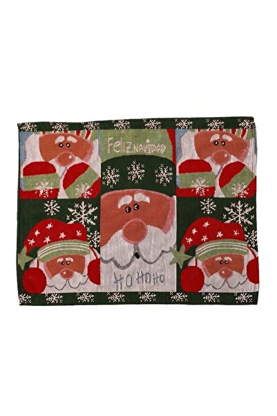 Teo Table Napkin, , Santa Claus Pattern, Christmas Theme, Table Towel, 47x33 cm, Cotton and Fiber