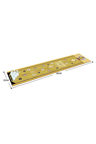 Flippy Interactive Game, Flippy, Bowling Mat 90 x 20 cm, +5 Years, 6 Balls Included, 6 Pins, Yellow
