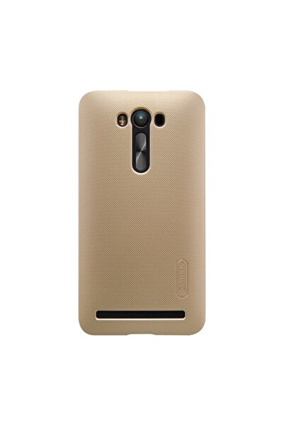 Flippy Asus Zenfone 2 ZE500CL Nillkin Frosted Shield Gold Case + Protective Film