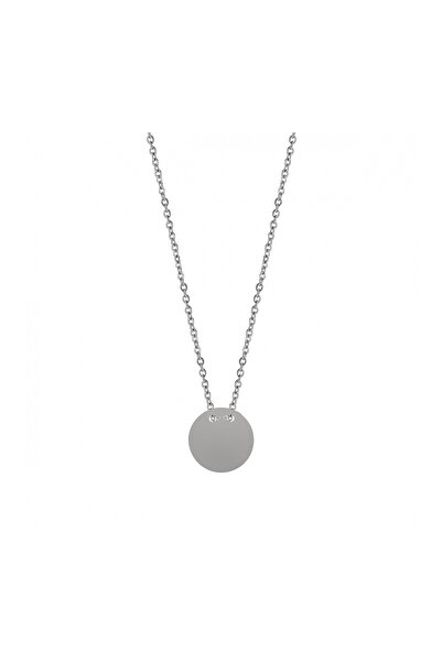 Flippy Colier din argint 925 cu pandantiv monedă, placat cu rodiu, 46 cm