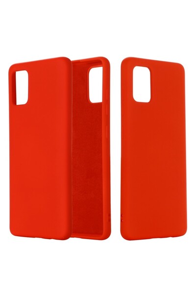 Flippy Protective case compatible with Samsung A71 Liquid Silicone Case Red