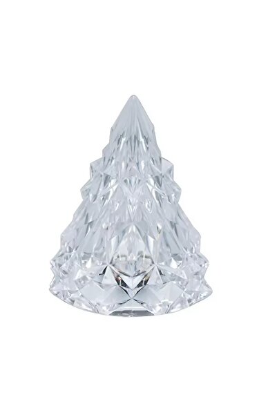 Flippy Lampă de noapte, model IceBerg, lumină caldă, alimentată cu baterii, transparentă, 6,5x8 cm