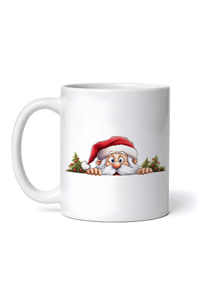 OEM Cană albă personalizată, Moș Crăciun surprins, INOVATIX®. 330ml