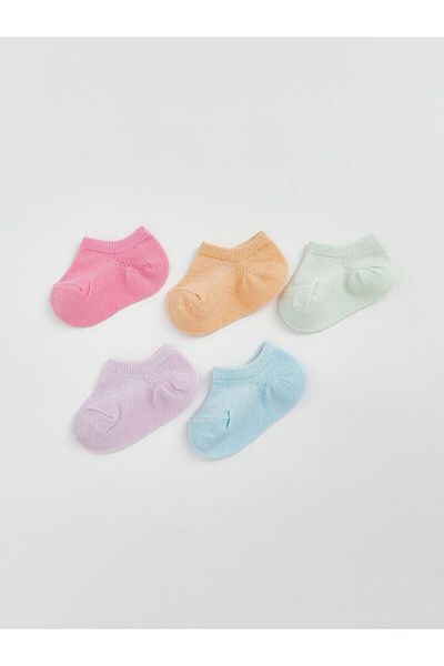 LC Waikiki Basic Baby Girl Booties Socks Pack of 5