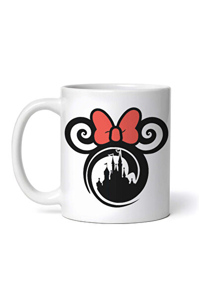 OEM Cană albă personalizată, Minnie și Castelul Disney, Inovatix®. 330 ml