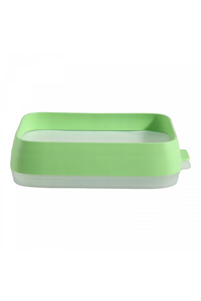 Flippy Food Storage Container, Airtight, Plastic, 22x14.7x5 cm, Green