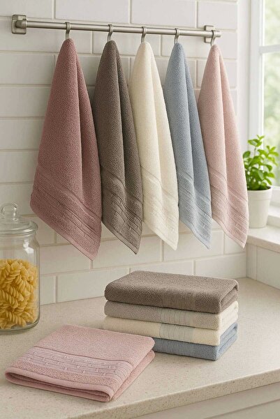 Mira Home طقم فوط مطبخ مكون من 6 قطع 100% قطن