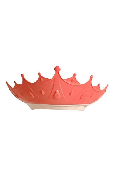 Flippy Children's Bathroom Protection Visor, Fippy, Crown Model, Adjustable Size, 15x13 cm, Red