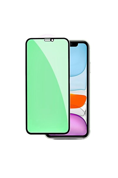 Flippy Tempered Glass Screen Protector for iPhone 15 Pro Max — Green Anti-Blue Ray 9D