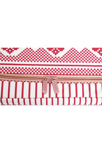 Teo Foldable Storage Box, 100 L, Cotton and Linen, 60X42X40 cm, Front Window, 2 Access Doors