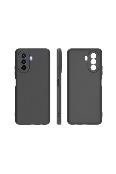 Huawei Carcasă NOVA Y70 - Silicon lichid flexibil cu interior din microfibră, protecție împotriva șocurilor, neagră