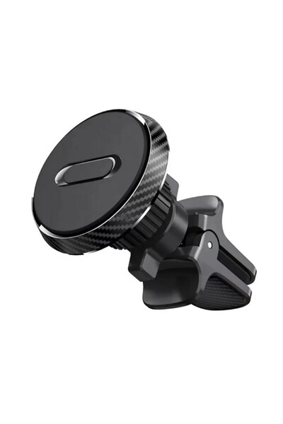 Universal Magnetic Car Mount 360° with Air Vent Clip, 50 mm, Adjustable, 4 Built-in Magnets, Black