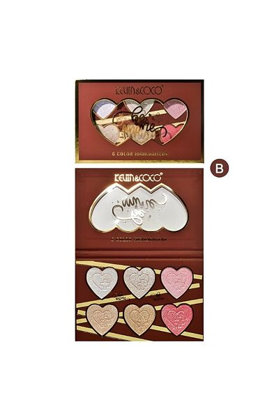 Teo Paleta Iluminatoare, , 6 Nuante, Be Mine, Culori Calde, Dreptunghiulara, 140 g, Valabilitate 24 Luni