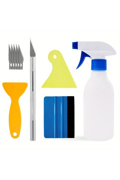 dalip Accesorii pentru mașini de colorare - Set de 10 (lame, pulverizator, spatule), plastic PP, multicolor