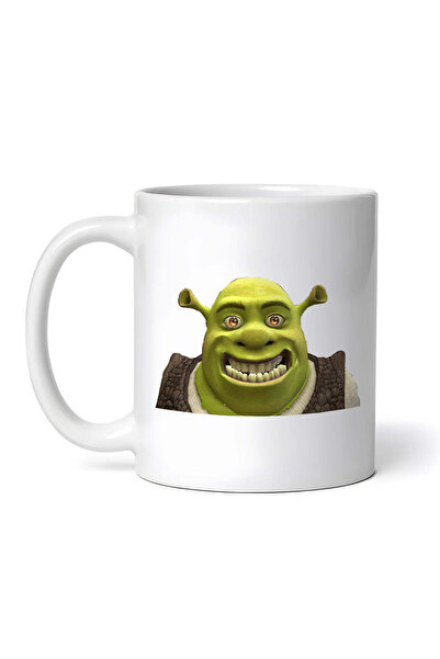 OEM Cană albă personalizată, Shrek Meme Big Smile, INOVATIX®. 330ml