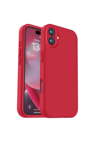 Flippy Carcasă din silicon lichid pentru iPhone 16, interior din microfibră, ...