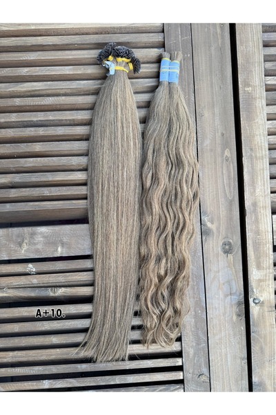 Suzan Peruk Mikro Kaynak Saç 65 cm %100 Gerçek 250 adet direk Kuaförde takılm...