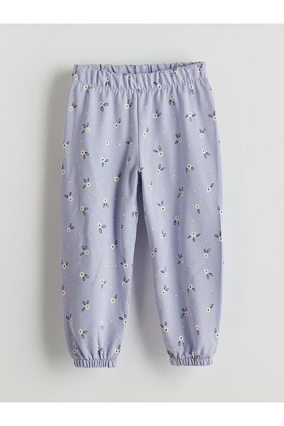 LC Waikiki Floral Girl's Pajama Bottom with Elastic Waist